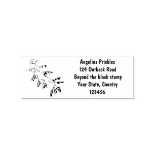 Cute funny leafy sea dragon cartoon illustration rubber stamp