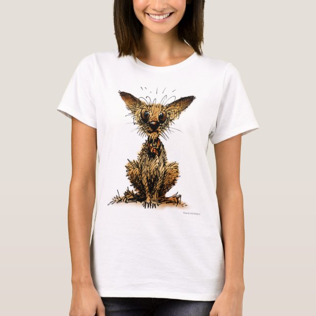 Cute Funny Little Dog T-Shirt (Front)