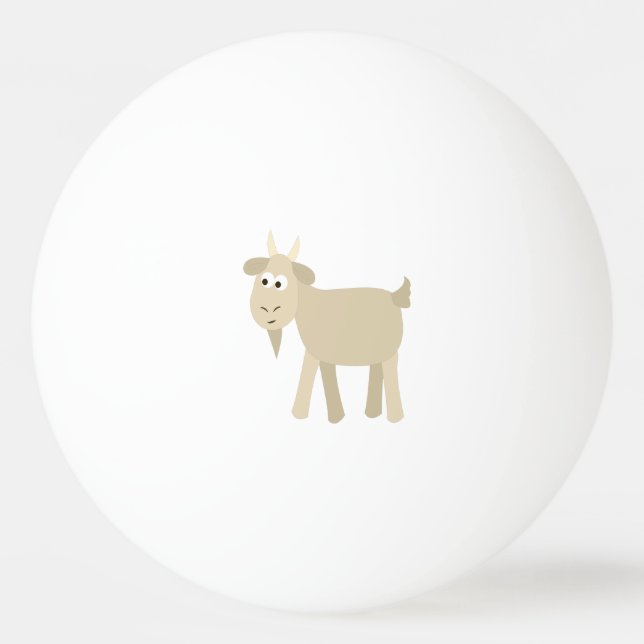 Cute Funny Little Goat Ping Pong Ball (Front)