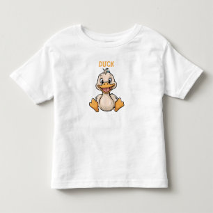 Cute funny little happy Duck Toddler T-Shirt 
