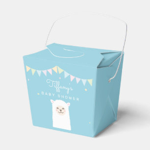 Cute Funny Llama Mama Fiesta Baby Shower Party Favour Box