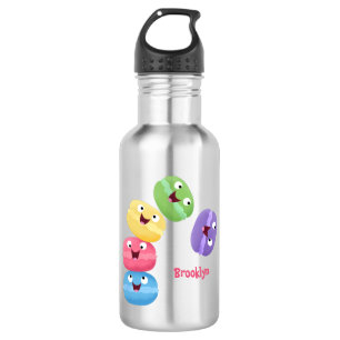 Cute funny macaroons cartoon illustration 532 ml water bottle