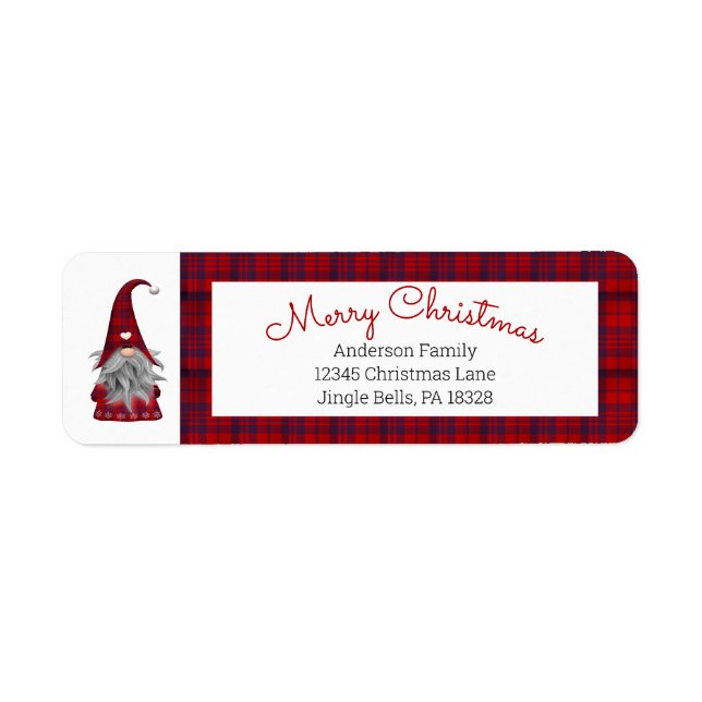 Cute Funny Merry Christmas Elf Personalised Gnome (Front)