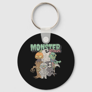 Cute Funny Monster Mash Frankenstein Horror Movies Key Ring