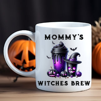 Cute Funny Mummy's Witches Brew Halloween Coffee Mug