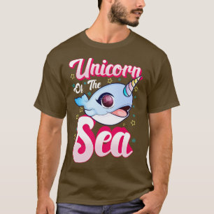 Cute Funny Narwhal Unicorn Of The Sea T-Shirt
