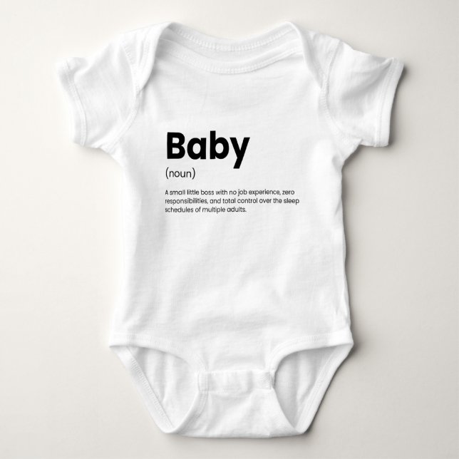 Cute Funny Newborn Family Baby Saying Baby Bodysuit (Front)