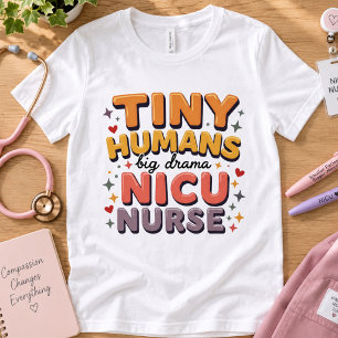 Cute Funny NICU Nurse Tri-Blend Shirt