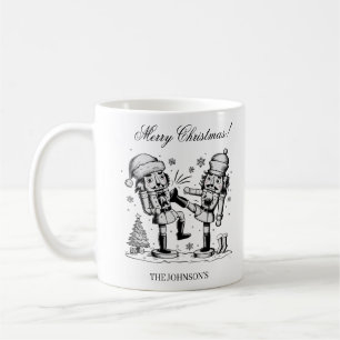 Cute funny nutcrackers Christmas personalised Coffee Mug