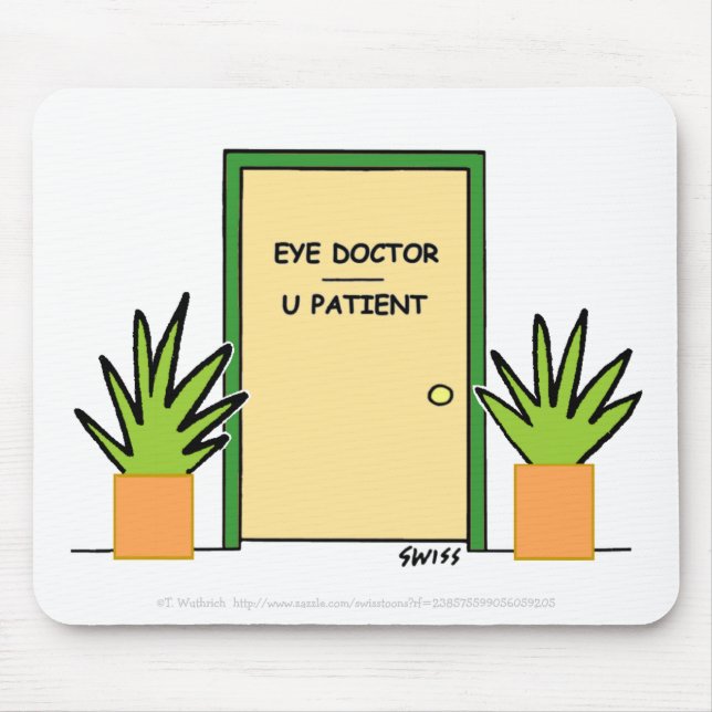 Cute Funny Optical Office Mousepad (Front)