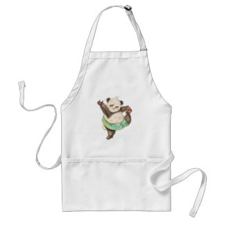 Cute Funny Panda Ballerina Apron