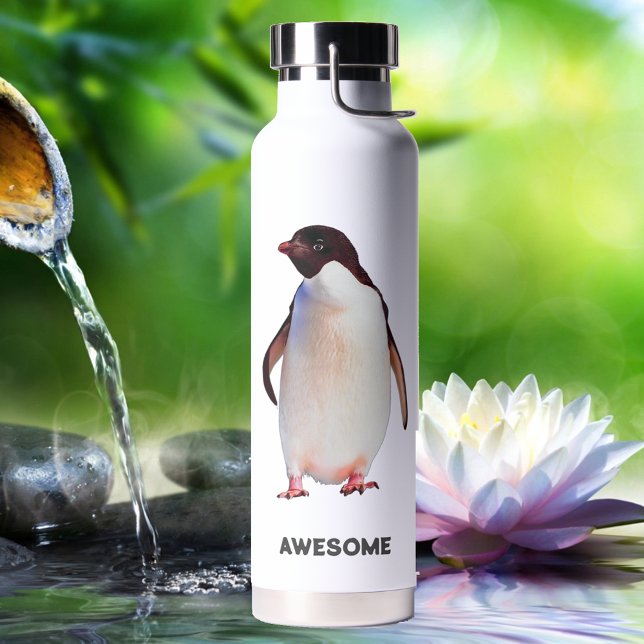 Cute Funny Penguin Water Bottle (Creator Uploaded)