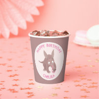 Cute funny personalised aardvark birthday