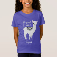 Cute Funny Personalised No Prob llama