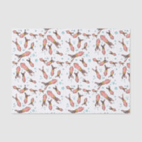 Cute funny pink squid cartoon pattern