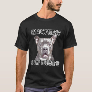 Cute Funny Pitbull Dog T-Shirt