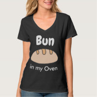 Cute & Funny Pregnancy Bun in My Oven Black