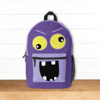 Cute Funny Purple Monster w/ Name Kids