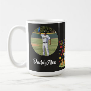Cute Funny Quotes Lion Football Dad Photo Coffee Mug