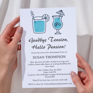Cute & Funny Retirement Party Invitation