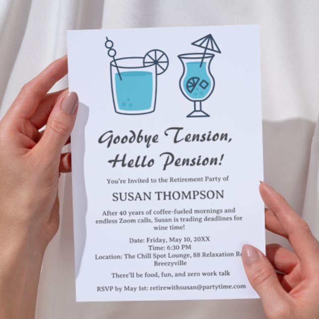 Cute & Funny Retirement Party  Invitation (Creator Uploaded)