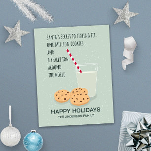Cute Funny Santa Christmas Holiday Postcard