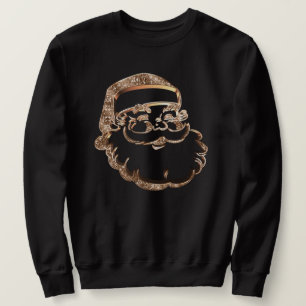 Cute Funny Santa Claus Gold Father Christmas Sweatshirt