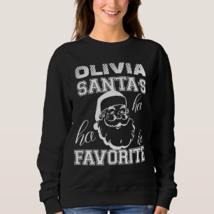 Cute Funny Santa's Favourite Ho Ho Ho Christmas Sweatshirt