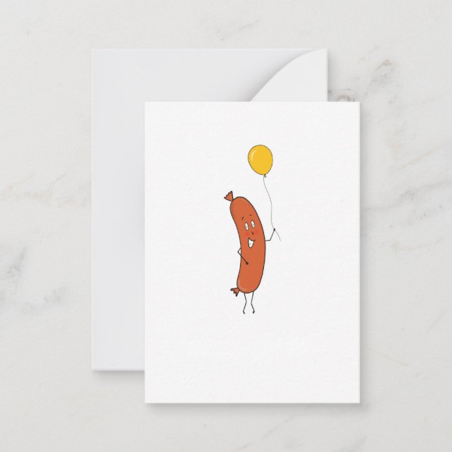 Cute funny Sausage Card (Front)