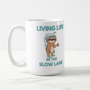 cute funny sloth coffee mug