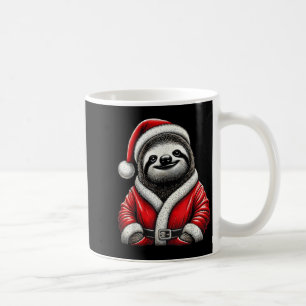 Cute Funny Sloth Santa Claus Christmas Xmas Sloth  Coffee Mug