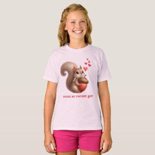 Cute funny squirrel Valentine's Day T-Shirt