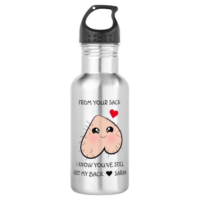 Cute Funny Step Dad Father's Day 532 Ml Water Bottle (Front)