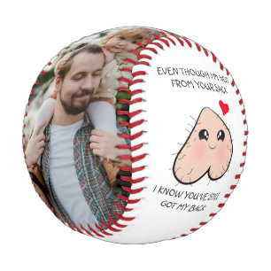 Cute Funny Step Dad Father's Day Photo Baseball