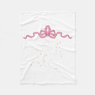 Cute Funny Super Mommy Ever Saying Coquette Art Bo Fleece Blanket
