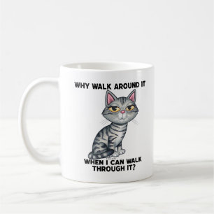 Cute Funny Tabby Kitty Cat Coffee Mug