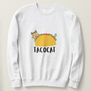 Cute Funny TacoCat Design Cat Sweatshirt