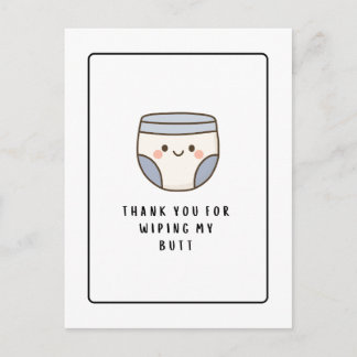 Cute Funny Thank You Card - Nurse Caregiver Parent