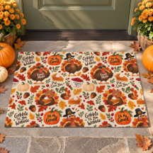 Cute Funny Thanksgiving Turkey Pattern
