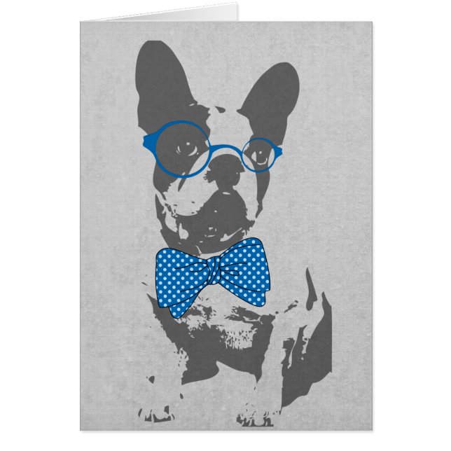 Cute funny trendy vintage animal French bulldog (Front)