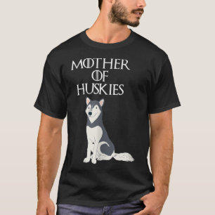 Cute Funny Unique Siberian Husky Dog Mum T-Shirt