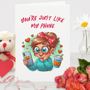 Cute Funny Valentine Card – For Him