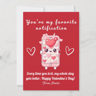 Cute Funny Valentine’s Day Card | Kawaii Phone