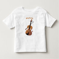 Cute funny violin musical cartoon character