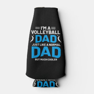 Cute Funny Volleyball Gift For Dads and Men Bottle Cooler