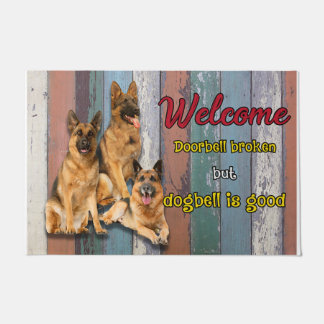 Cute Funny Welcome Door Mat, Dog Mom Quotes Doormat