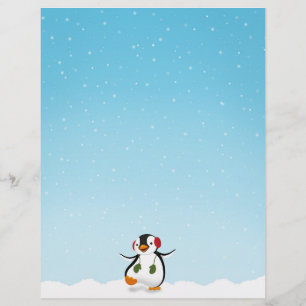 Cute Funny Winter Penguin