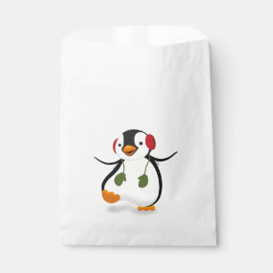 Cute Funny Winter Penguin Favour Bags