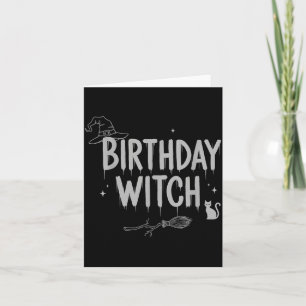 Cute Funny Witch Witchy Birthday Witches Happy Wom Card