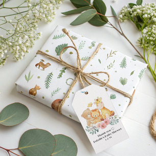 Cute Funny woodland Animals Baby Shower  Gift Tags